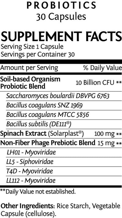 Sunwarrior Probiotics Vegan Friendly Supplement Facts
