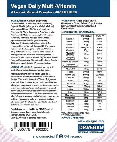 Dr.Vegan Daily Multi-Vitamin 60 V-Caps