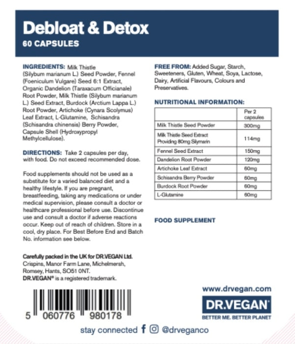 Dr.Vegan Debloat & Detox 60 V-Caps