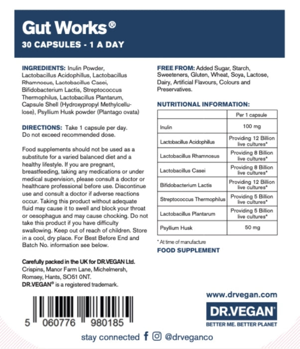 Dr.Vegan Gut Works 30 V-Caps