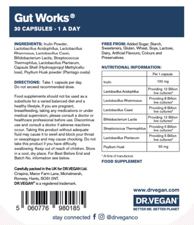 Dr.Vegan Gut Works 30 V-Caps