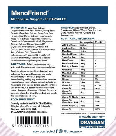 Dr.Vegan MenoFriend 60 V-Caps