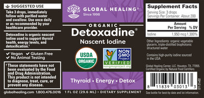 Organic Detoxadine Nascent Iodine by Global Healing