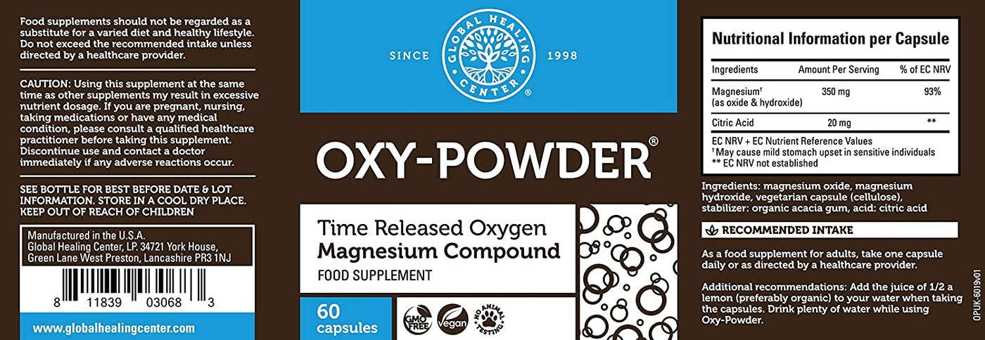Oxy-Powder 60 Capsules by Global Healing