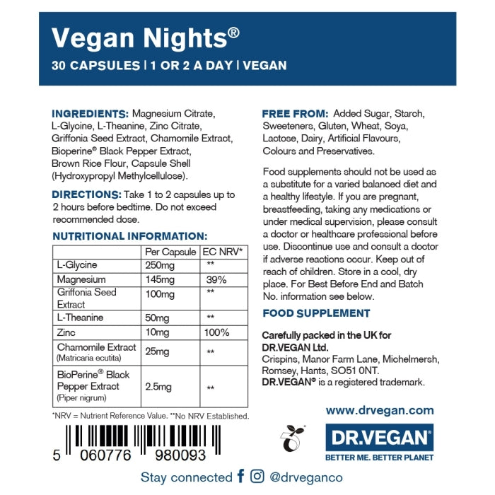 Dr.Vegan Vegan Nights 60 V-Caps