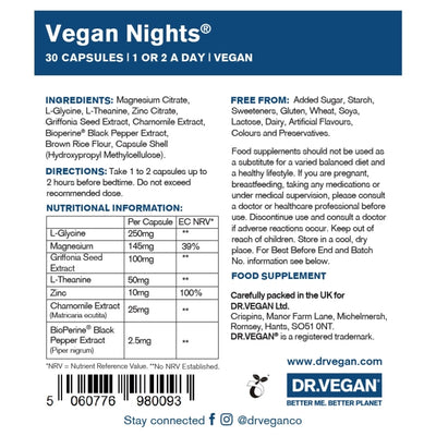 Dr.Vegan Vegan Nights 60 V-Caps