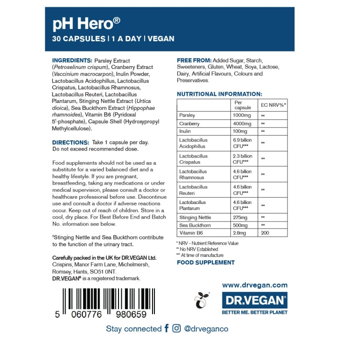 Dr.Vegan pH Hero 30 V-Caps