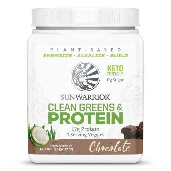 Sunwarrior Clean Greens & Protein Chocolate 175 Gram