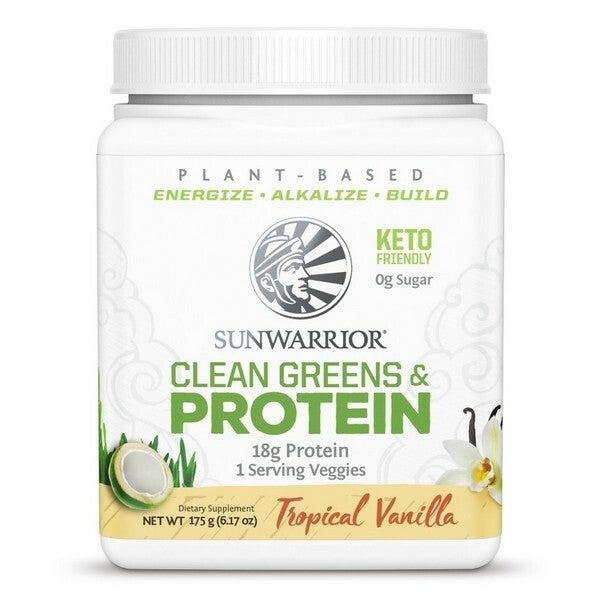 Sunwarrior Clean Greens & Protein Tropical Vanilla 175 Gram