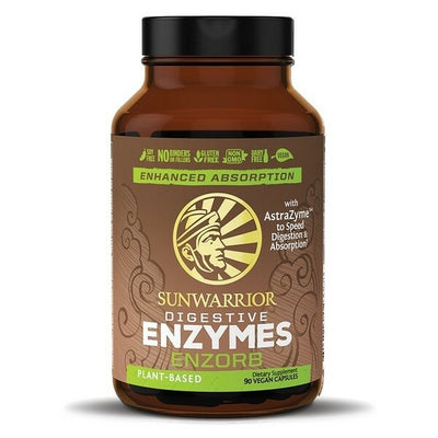Sunwarrior Digestive Enzymes Plant Based Vegan Friendly 90 capsules 