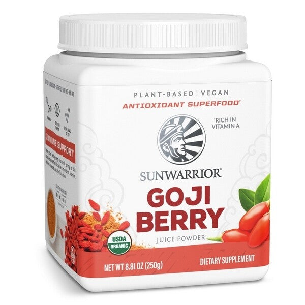 sunwarrior organic goji berry juice powder 250gram