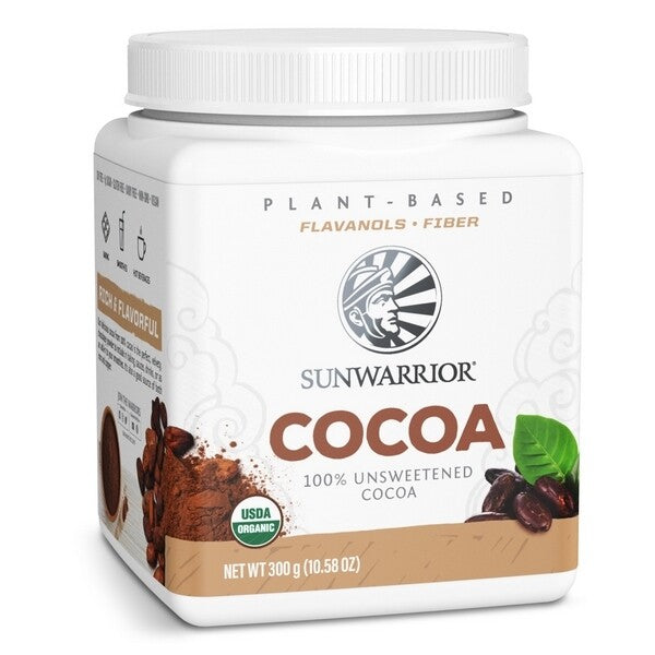 Sunwarrior Organic Unsweetened Cacao Powder-300-gram