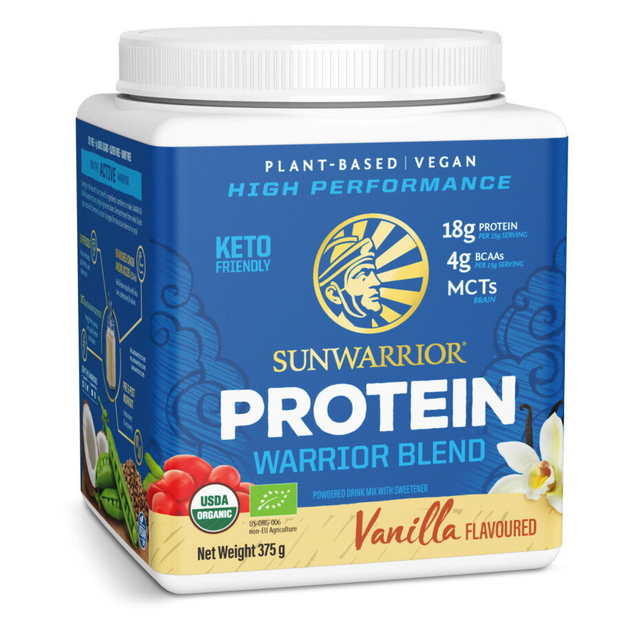 Sunwarrior Warrior Blend Organic Protein Vanilla 375 Grams